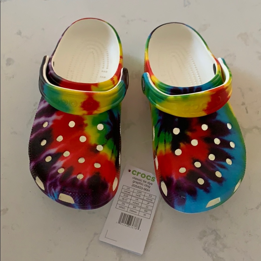Classic Tie Die Crocs